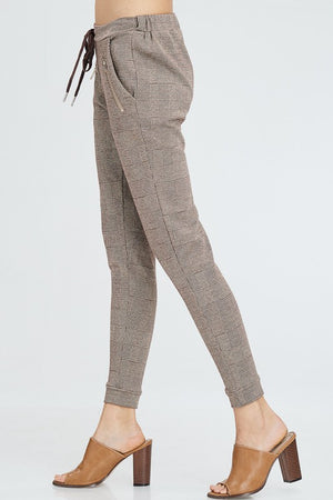 Plaid Moto Joggers