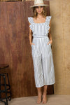 Cross tie back Jumpsuit