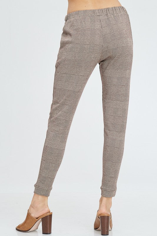 Plaid Moto Joggers