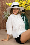 Back button cotton top