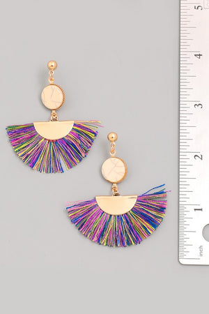 Tassel Fan Earrings
