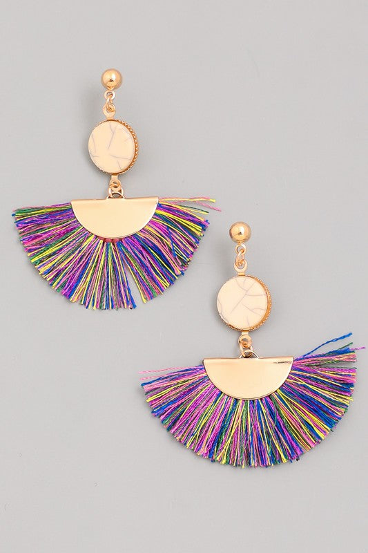Tassel Fan Earrings