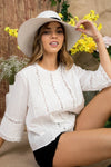 Back button cotton top