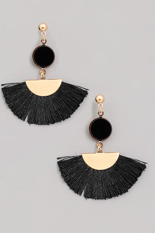 Tassel Fan Earrings