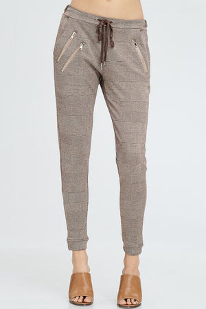 Plaid Moto Joggers