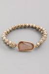 Clear Stone Beaded Bracelet