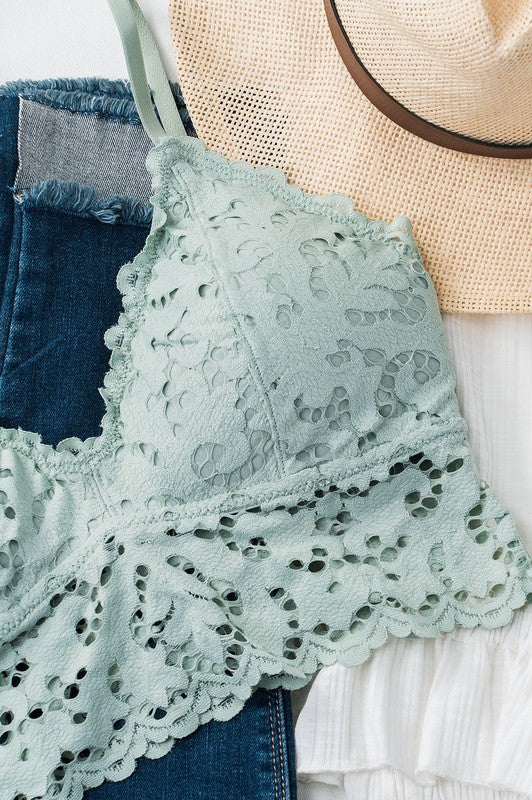 Padded Lace Bralette
