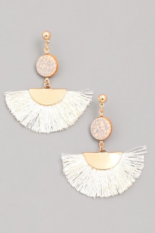 Tassel Fan Earrings