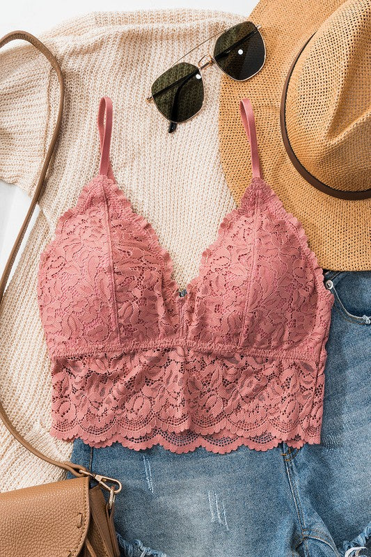 Padded Lace Bralette