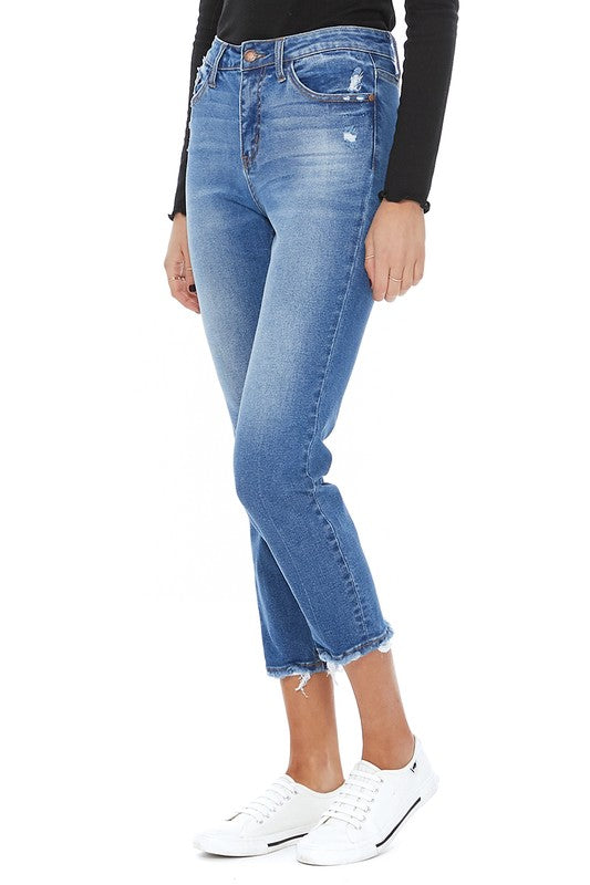 High Waist Creased jeans