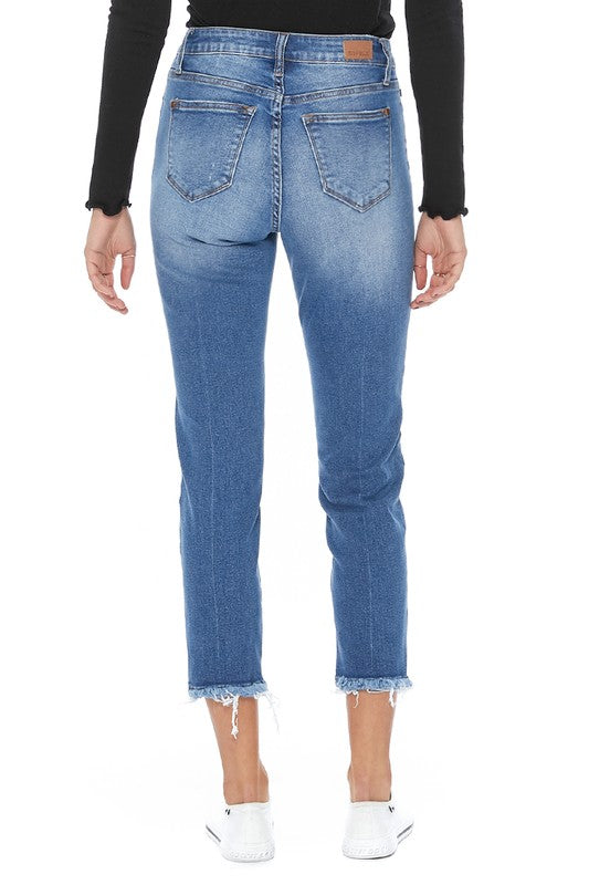 High Waist Creased jeans