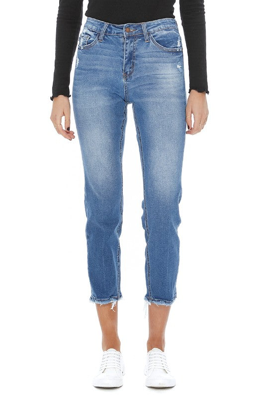High Waist Creased jeans