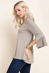 Criss cross tunic top