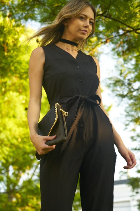 Sleeveless jumpsuit