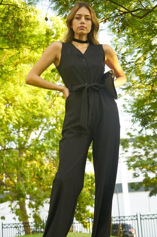 Sleeveless jumpsuit