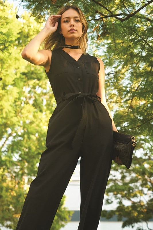 Sleeveless jumpsuit