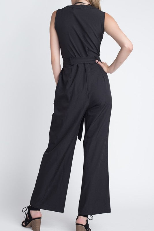 Sleeveless jumpsuit