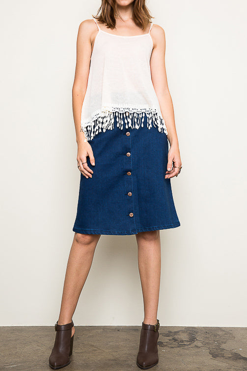 Lace knit Tank