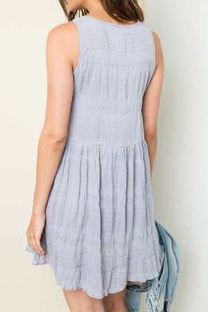 Sleeveless tunic dress