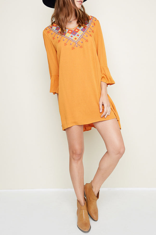Tribal tunic dress