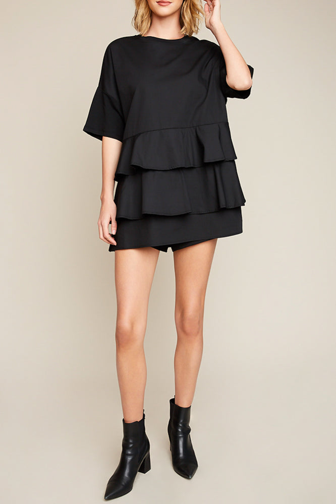 Ruffle tunic dress