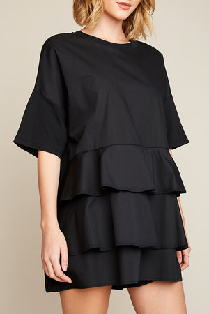 Ruffle tunic dress