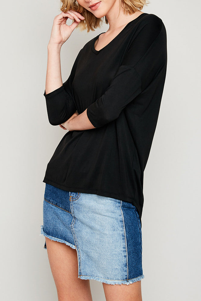 Modal soft V Neck top
