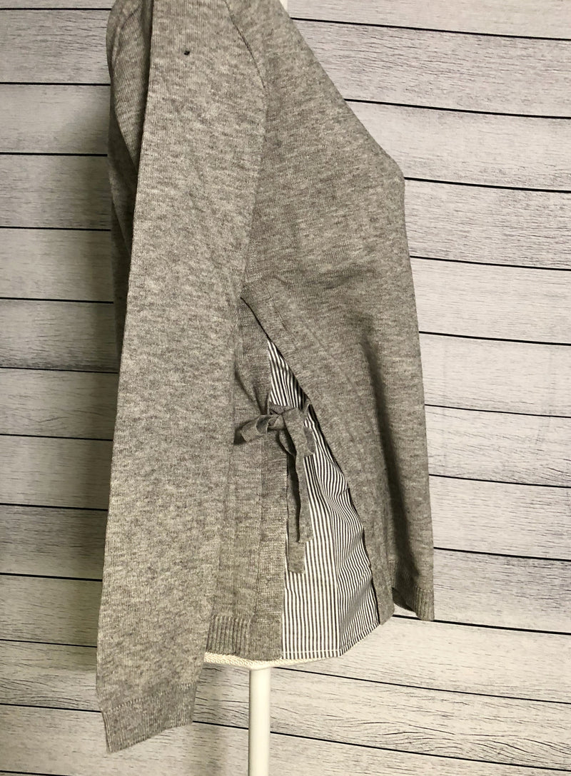 Layered side slit sweater
