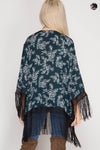 Kimono open cardigan with Fringe
