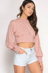 Crop top with back Bow