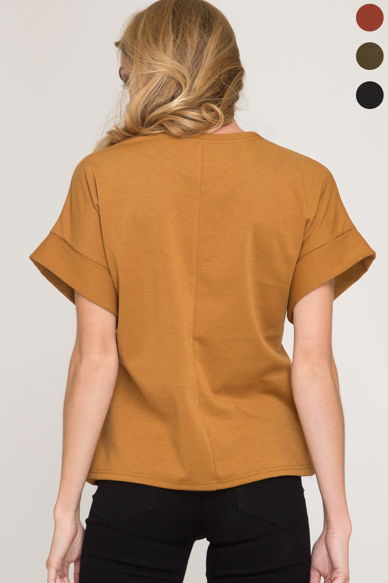 Front tie top
